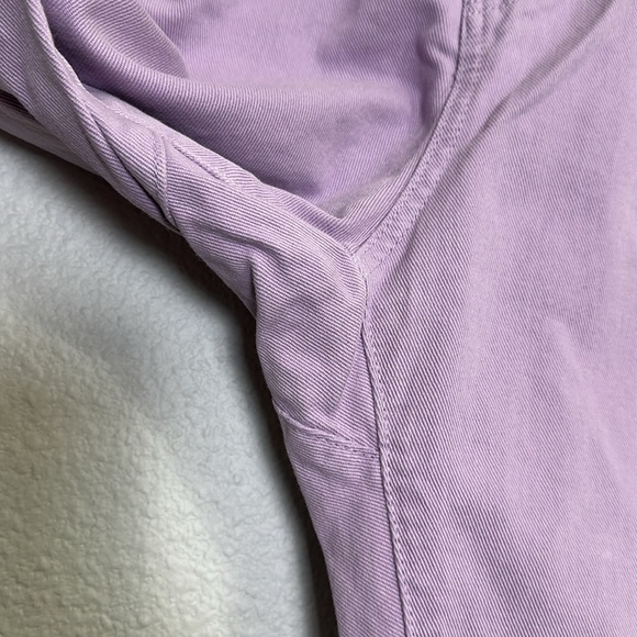 Zara Women’s High Waisted Baggy Paperbag Jeans Size 4 Lavender Purple Denim - Picture 3 of 12
